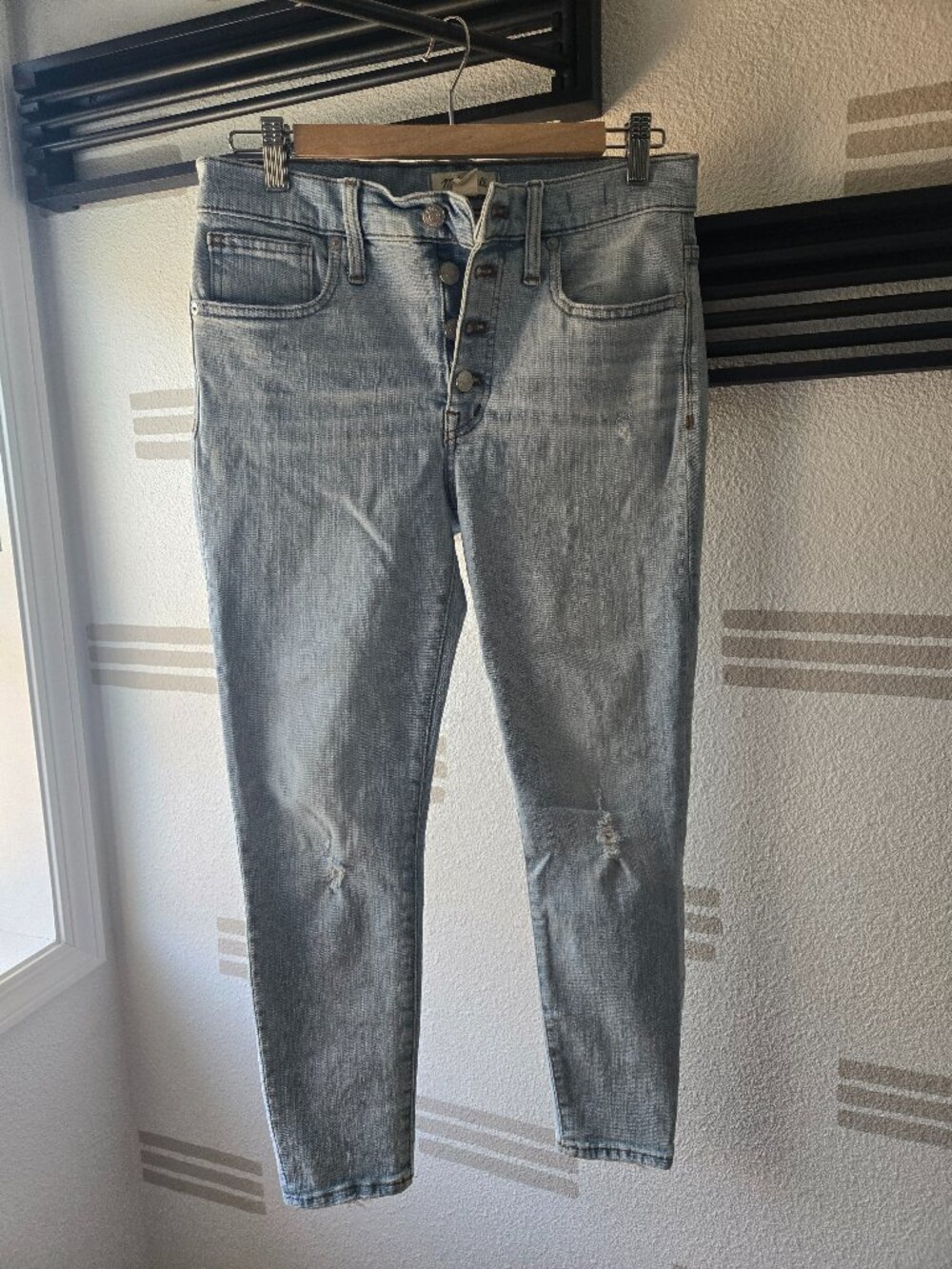 Madewell 9" High-Rise Skinny Jeans Button Fly Size 28